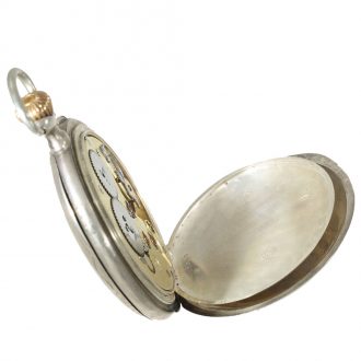 Swiss silver marksman's watch for the Zurich Shooting Festival Circa 1907