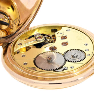 Swiss 14 carat pink gold hunting cased lever watch Circa 1910 Swiss 14 carat pink gold hunting cased lever watch Circa 1910