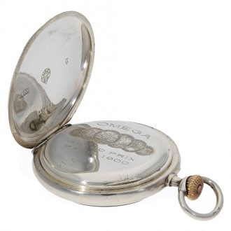 Swiss silver open faced precision pocket watch Circa 1900
