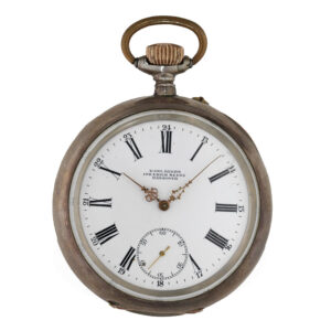 Swiss silver exceptionally large anker chronometer Circa 1895