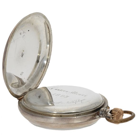 Swiss silver exceptionally large anker chronometer Circa 1895 Swiss silver exceptionally large anker chronometer Circa 1895