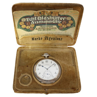 German silver observation chronometer in original box Circa 1915