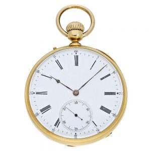 French 18 K gold Lépine Ankerchronometer Circa 1860