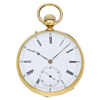 French 18 K gold Lépine Ankerchronometer Circa 1860