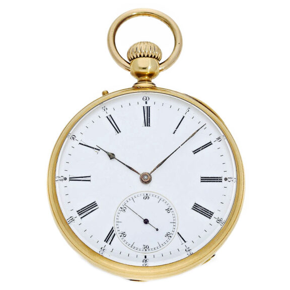 French 18 K gold Lépine Ankerchronometer Circa 1860