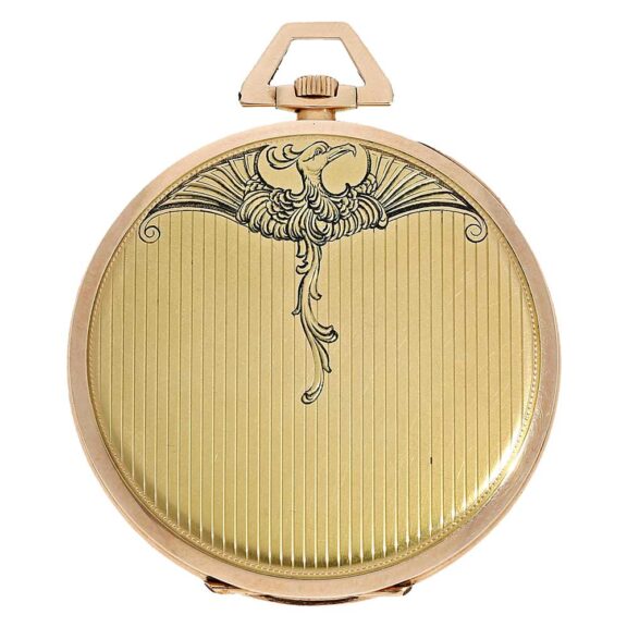 Swiss unique deck watch with Art déco decoration Circa 1923 Swiss unique deck watch with Art déco decoration Circa 1923