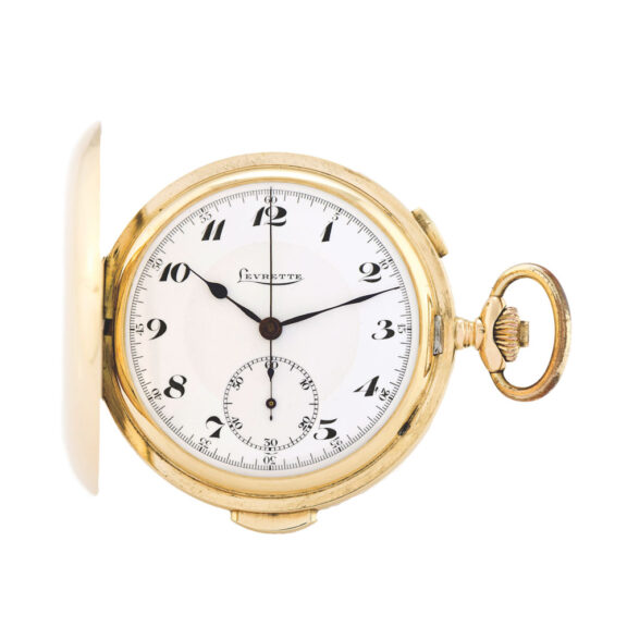 Swiss 14K gold quarter repeating chronograph Circa 1910