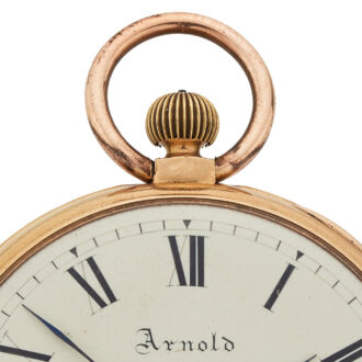 English early keyless winding gold cylinder watch Circa 1823