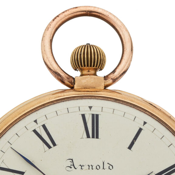English early keyless winding gold cylinder watch Circa 1823 English early keyless winding gold cylinder watch Circa 1823