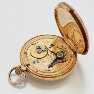 English early keyless winding gold cylinder watch Circa 1823