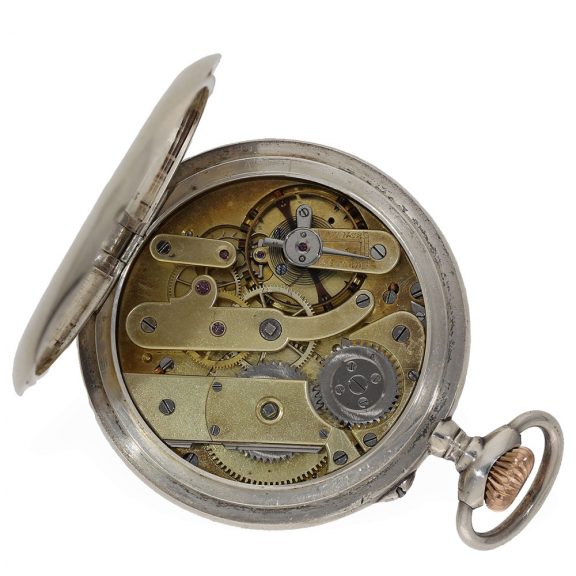 Rare French silver open faced lever pocket watch Circa 1900 Rare French silver open faced lever pocket watch Circa 1900