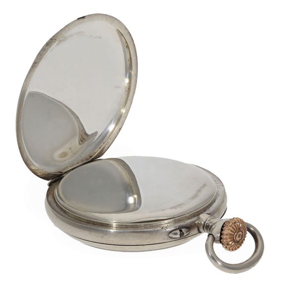Rare French silver open faced lever pocket watch Circa 1900 Rare French silver open faced lever pocket watch Circa 1900