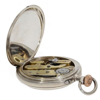 Rare French silver open faced lever pocket watch Circa 1900 Rare French silver open faced lever pocket watch Circa 1900