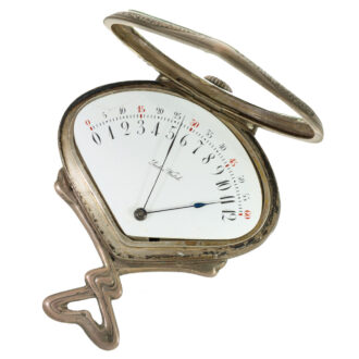 Swiss silver rare Art Nouveau “Sector Watch” Circa 1910
