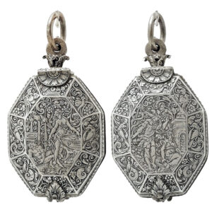 Early German silver octagonal verge pocket watch Circa 1610