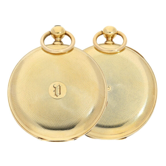 Rare French 18k gold lever school watch Circa 1850 Rare French 18k gold lever school watch Circa 1850