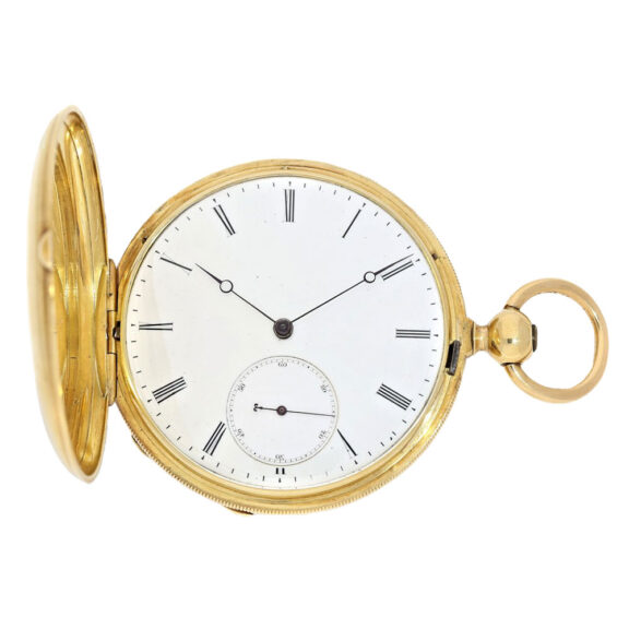 Rare French 18k gold lever school watch Circa 1850