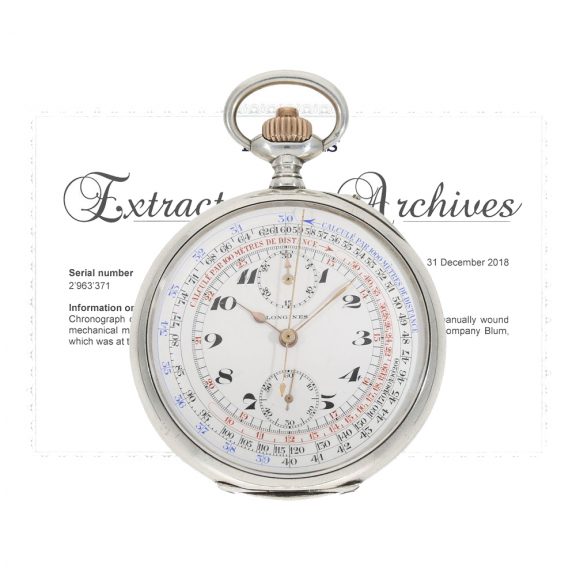 Swiss “Chronographe Antimagnetique” Circa 1915