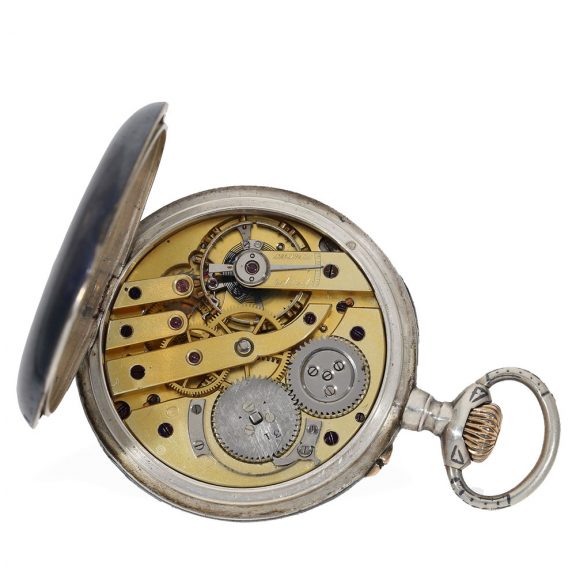 French gunmetal and rose gold observatory chronometer Circa 1890 French gunmetal and rose gold observatory chronometer Circa 1890