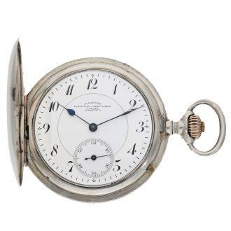 German silver hunting cased precision watch Circa 1920