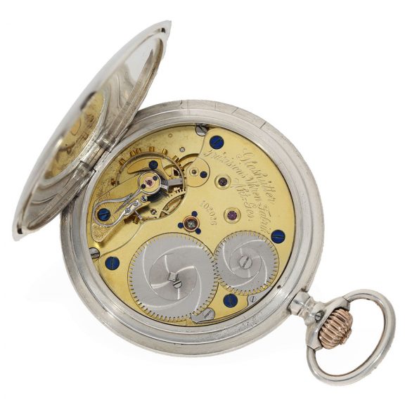 German silver precision pocket watch with original box Circa 1920 German silver precision pocket watch with original box Circa 1920
