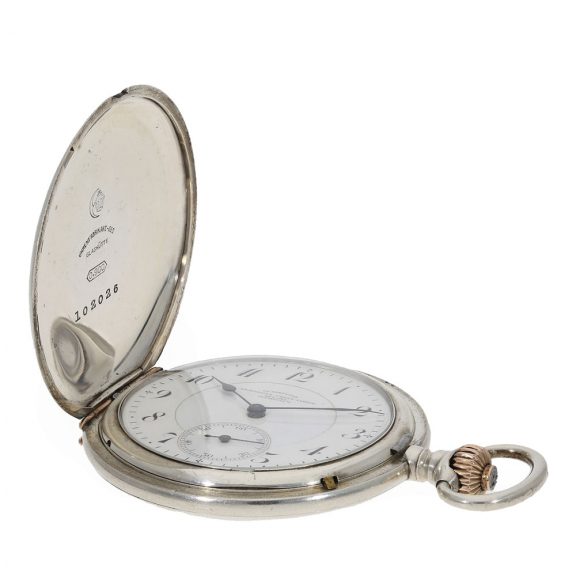 German silver precision pocket watch with original box Circa 1920 German silver precision pocket watch with original box Circa 1920