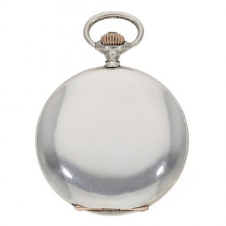 German silver precision pocket watch with original box Circa 1920