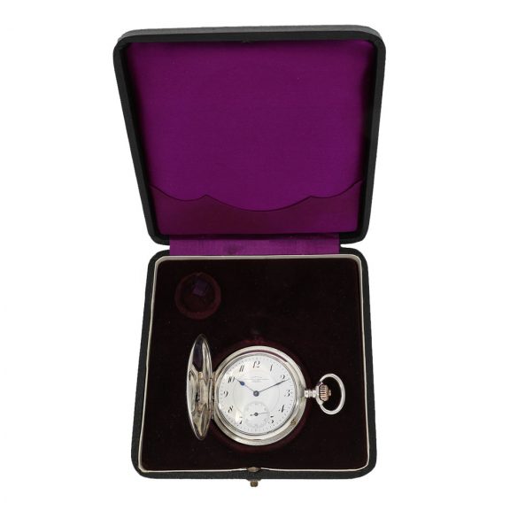 German silver precision pocket watch with original box Circa 1920 German silver precision pocket watch with original box Circa 1920