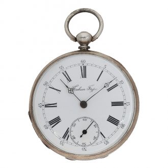 Russian silver and technically interesting duplex watch Circa 1850