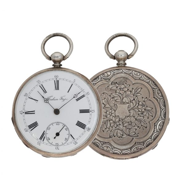 Russian silver and technically interesting duplex watch Circa 1850 Russian silver and technically interesting duplex watch Circa 1850
