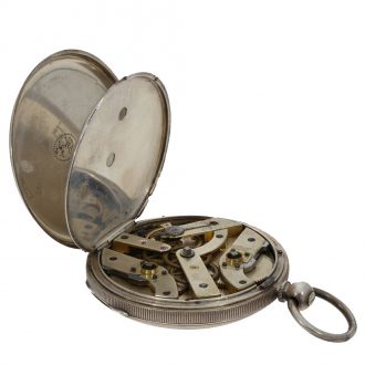 Russian silver and technically interesting duplex watch Circa 1850