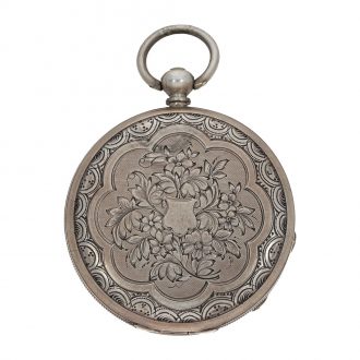 Russian silver and technically interesting duplex watch Circa 1850