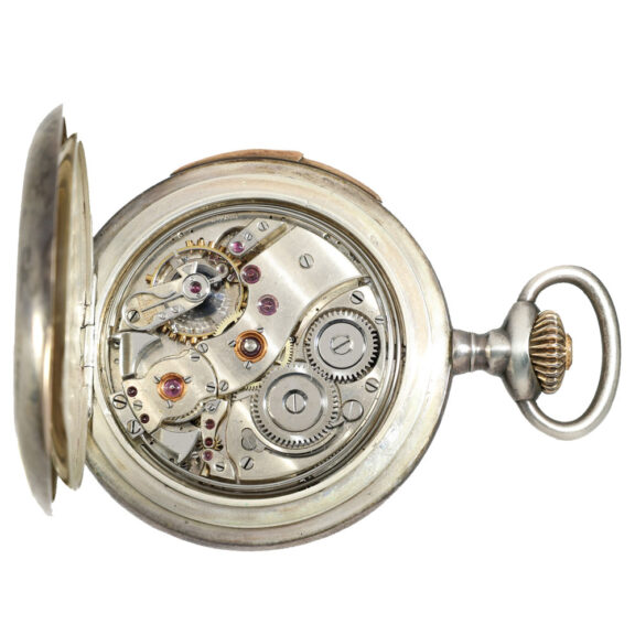 Swiss silver and gold minute repeater Circa 1915 Swiss silver and gold minute repeater Circa 1915