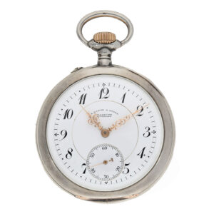 German silver open faced precision pocket watch Circa 1900
