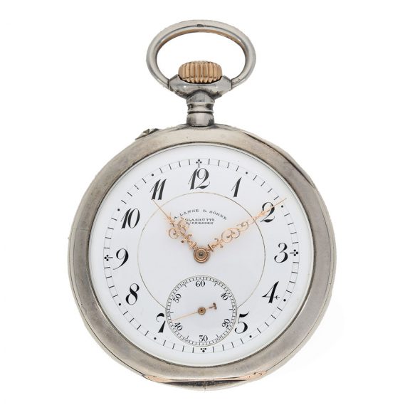 German silver open faced precision pocket watch Circa 1900