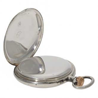 German silver open faced precision pocket watch Circa 1900