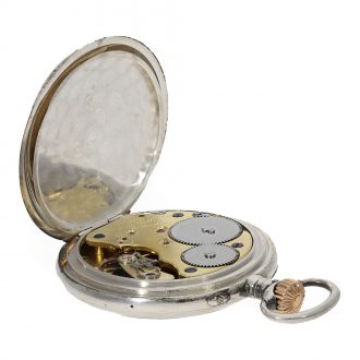 German silver open faced precision pocket watch Circa 1900