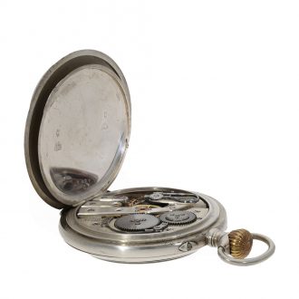 Swiss silver watch with quality anker chronometer Circa 1890