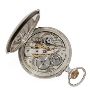 Swiss silver watch with quality anker chronometer Circa 1890