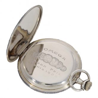 Swiss niëllo silver Art Nouveau lever pocket watch Circa 1907