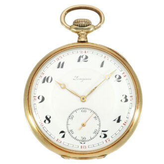 Swiss 14 Carat gold precision pocket watch Circa 1915