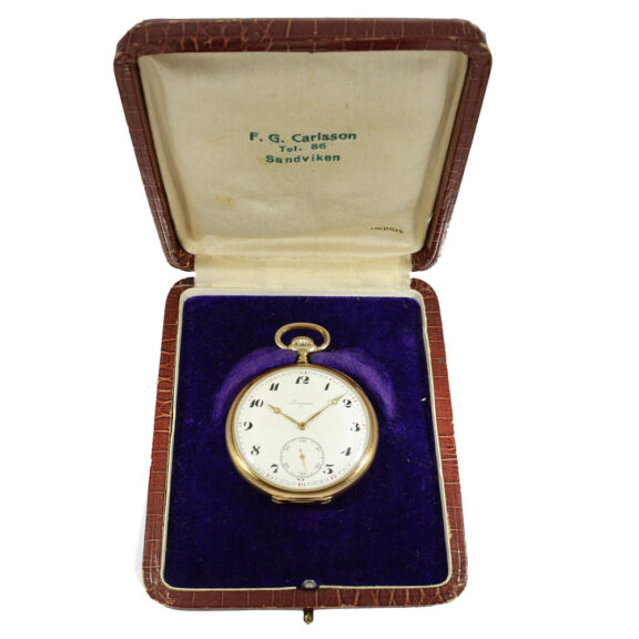 Swiss 14 Carat gold precision pocket watch Circa 1915 Swiss 14 Carat gold precision pocket watch Circa 1915