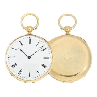 Swiss 18 carat gold quarter repeating lever watch Circa 1850