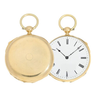 Swiss 18 carat gold quarter repeating lever watch Circa 1850