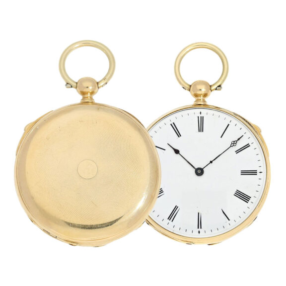 Swiss 18 carat gold quarter repeating lever watch Circa 1850 Swiss 18 carat gold quarter repeating lever watch Circa 1850