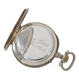 French extremely beautiful Art Nouveau relief watch Circa 1900