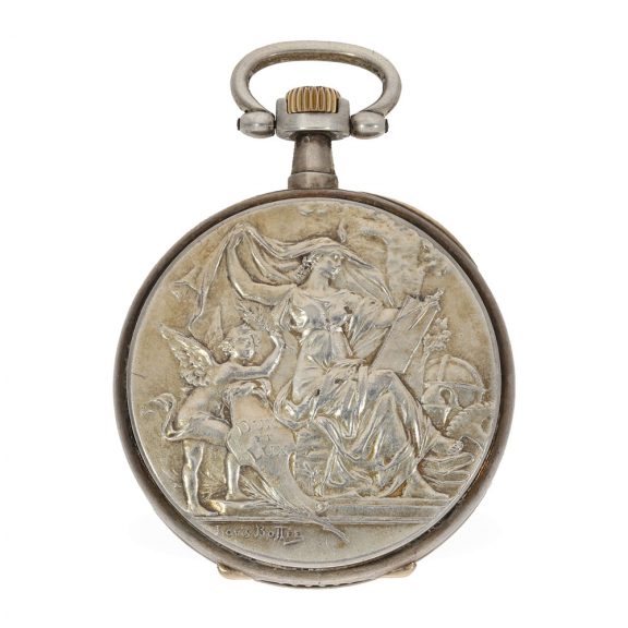 French extremely beautiful Art Nouveau relief watch Circa 1900 French extremely beautiful Art Nouveau relief watch Circa 1900