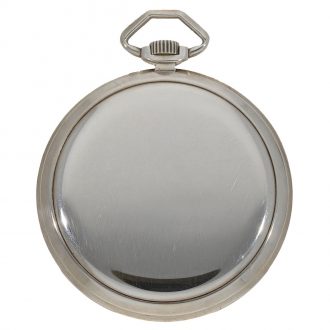 Rare German silver dress watch with fine black dial Circa 1950