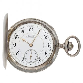 German silver full hunter cased watch with archives extract Circa 1923 German silver full hunter cased watch with archives extract Circa 1923