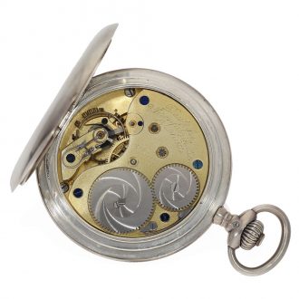German silver full hunter cased watch with archives extract Circa 1923 German silver full hunter cased watch with archives extract Circa 1923